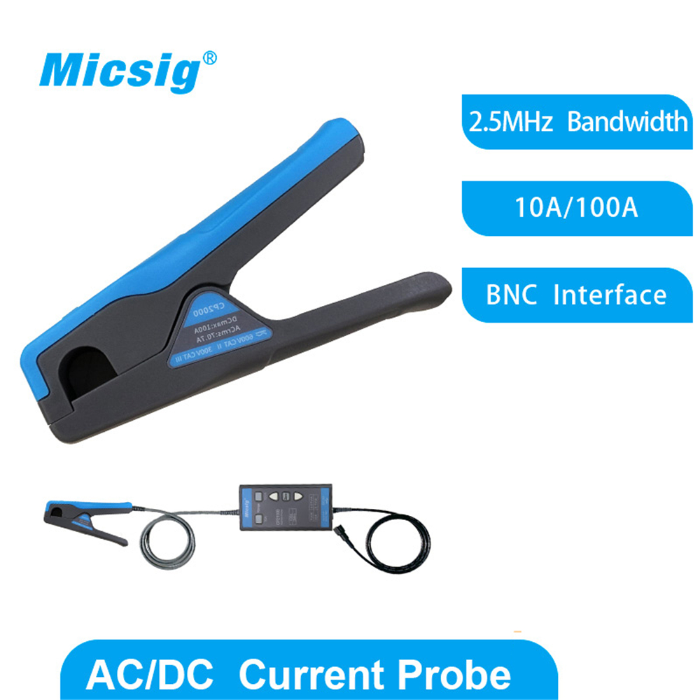 Current Probe Ac Dc 100A - Micsig CP2100A CP2100B AC/DC-stroomprobes 2,5 MHz