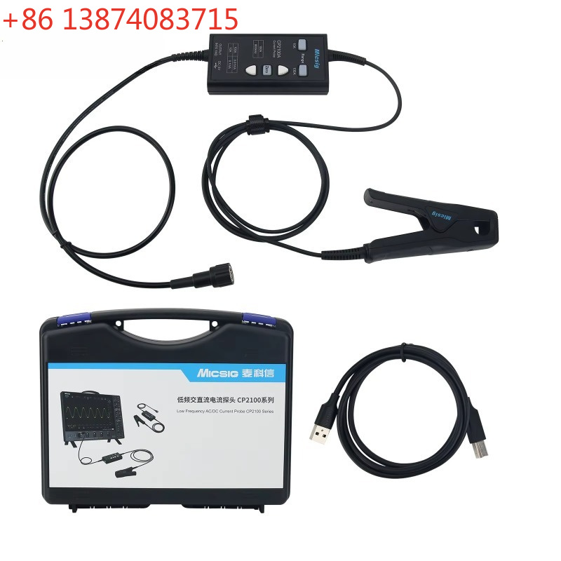 Current Probe Ac Dc 100A - Micsig CP2100A 800KHz 10A/100A AC/DC-stroommeter, USB-aangedreven,
