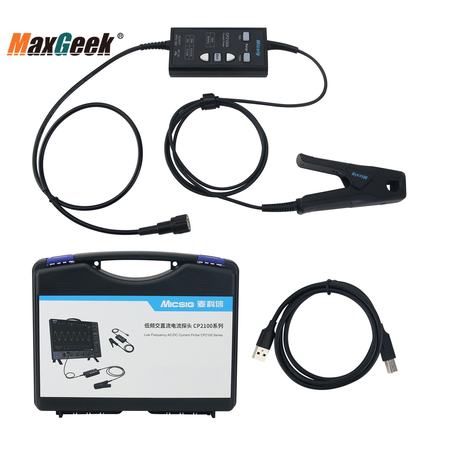 Current Probe Ac Dc 100A - Micsig CP2100A 800KHz 10A/100A AC DC