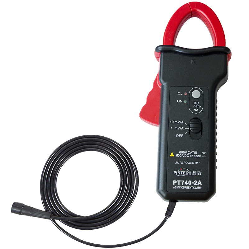 Current Clamp Probe 600A - PINTECH PT740-2A (150KHz, 600A) AC/DC stroomtang