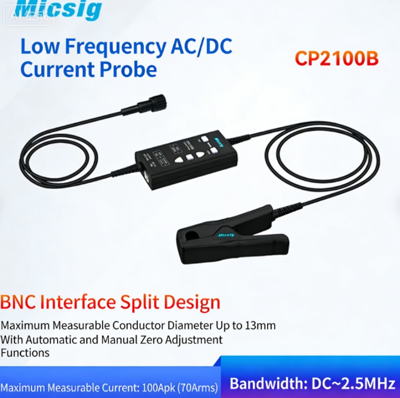 Current Probe Ac Dc 100A - 1pc Micsig Digitale CP2100B Oscilloscoop met