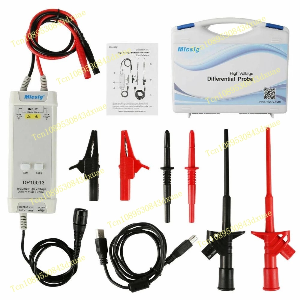 Differential Probe 100Mhz 1300V - 2025Micsig Oscilloscoop 1300V 100MHz Hoogspannings Differentiële