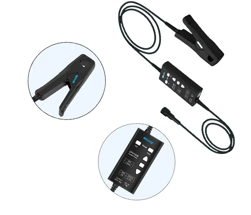 Current Probe Ac Dc 100A - Micsig Digital CP2100B Oscilloscoop met AC/DC