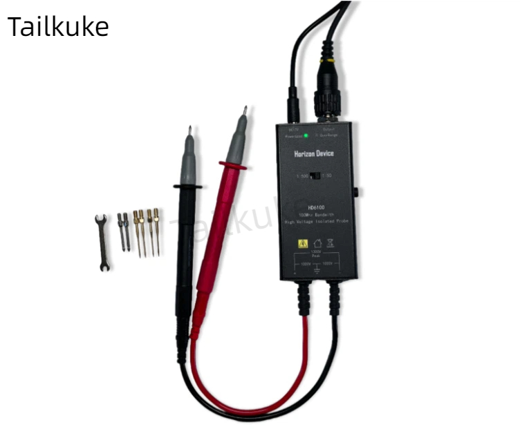 Differential Probe 100Mhz 1300V - Actieve sonde Hoogspanningsisolatie Differentiële sonde 100