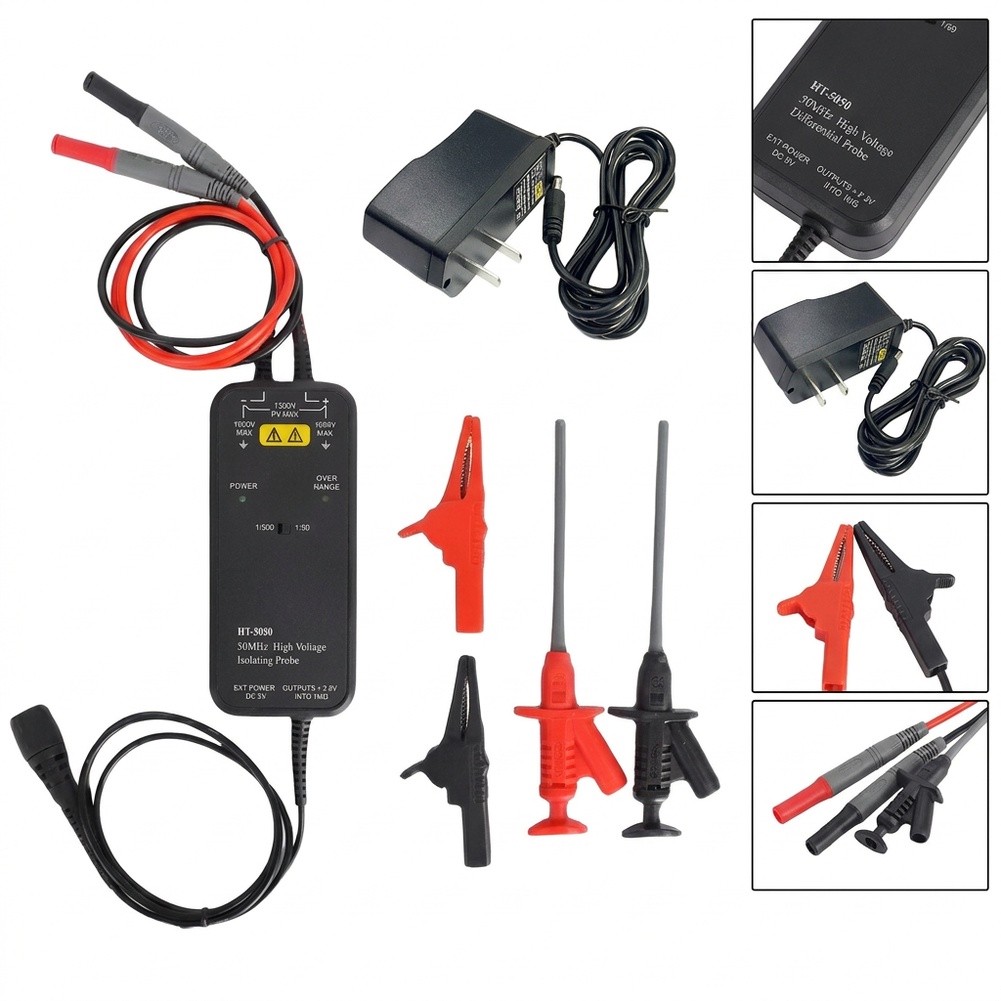 HT8050 HT8100 hoogspanningsdif - Differential Probe 100Mhz 1300V recensie en prijs