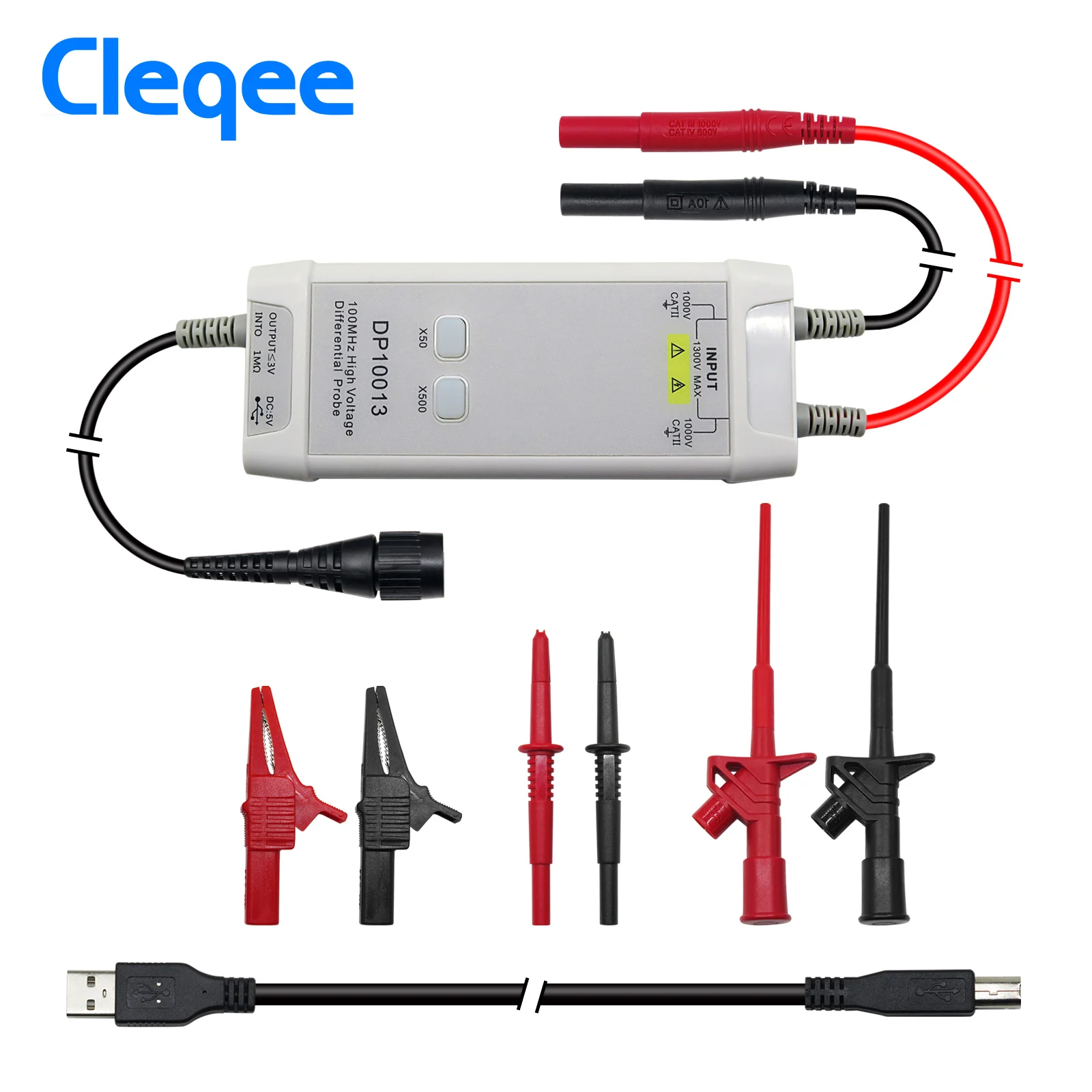 Cleqee 1300V 100MHz Hoogspanni - Differential Probe 100Mhz 1300V recensie en prijs