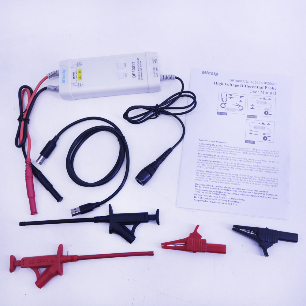 Micsig Oscilloscoop DP10013 13 - Differential Probe 100Mhz 1300V recensie en prijs