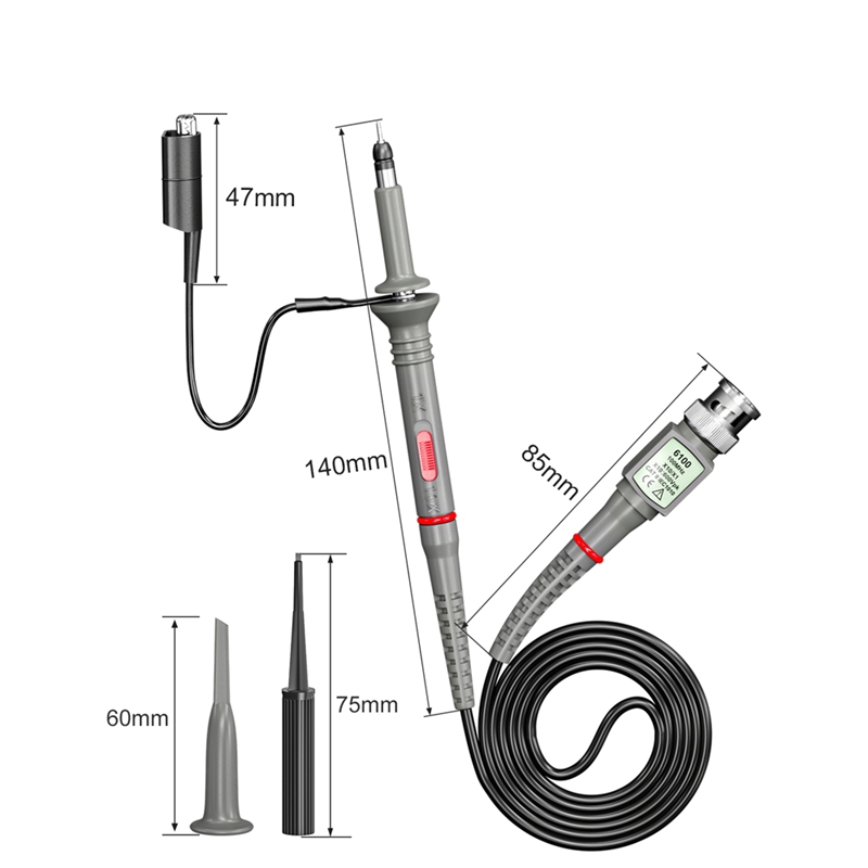 DTA6 CKT014 Universele Oscillo - Oscilloscope Probe 100Mhz 10X recensie en prijs