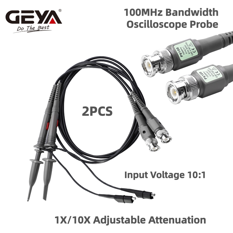 GEYA 2 Stuks 100MHz Oscillosco - Oscilloscope Probe 100Mhz 10X recensie en prijs