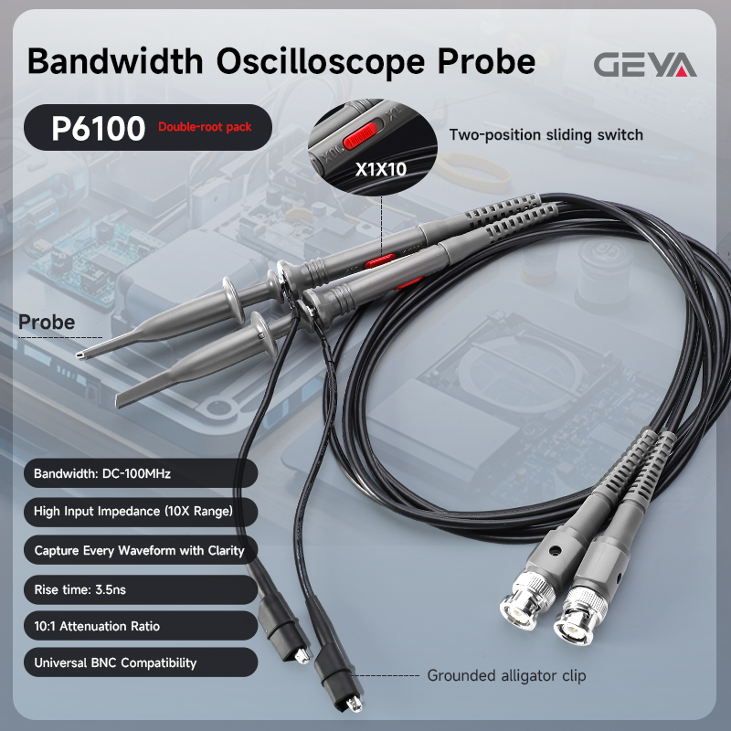 GEYA 2 Stuks 100MHz Oscillosco - Oscilloscope Probe 100Mhz 10X recensie en prijs