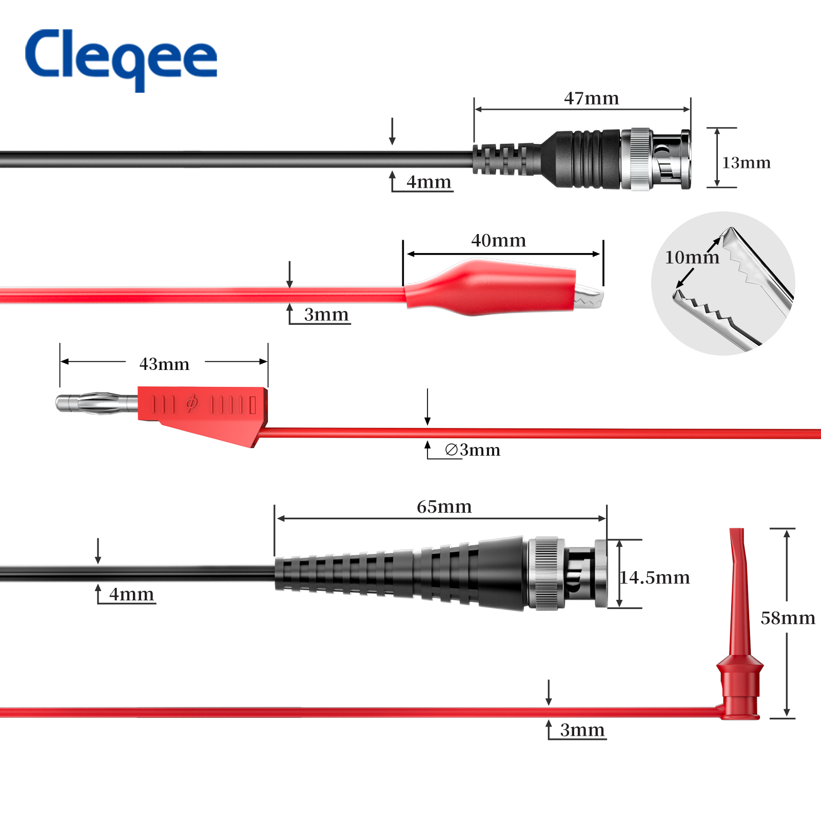 Cleqee CKT014 Universele oscil - Oscilloscope Probe 100Mhz 10X recensie en prijs