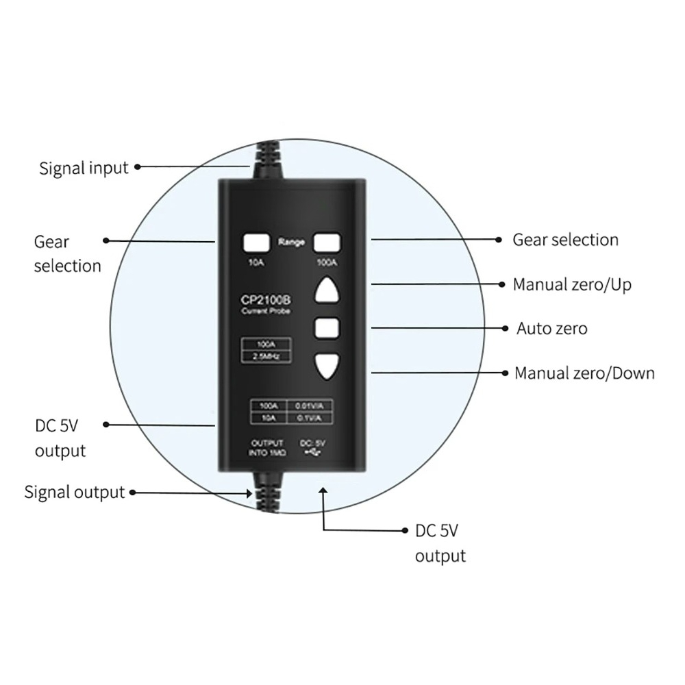CP2100B CP2100A AC/DC-stroompr - Current Probe Ac Dc 100A recensie en prijs